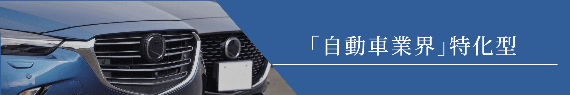 「自動車業界」特化型