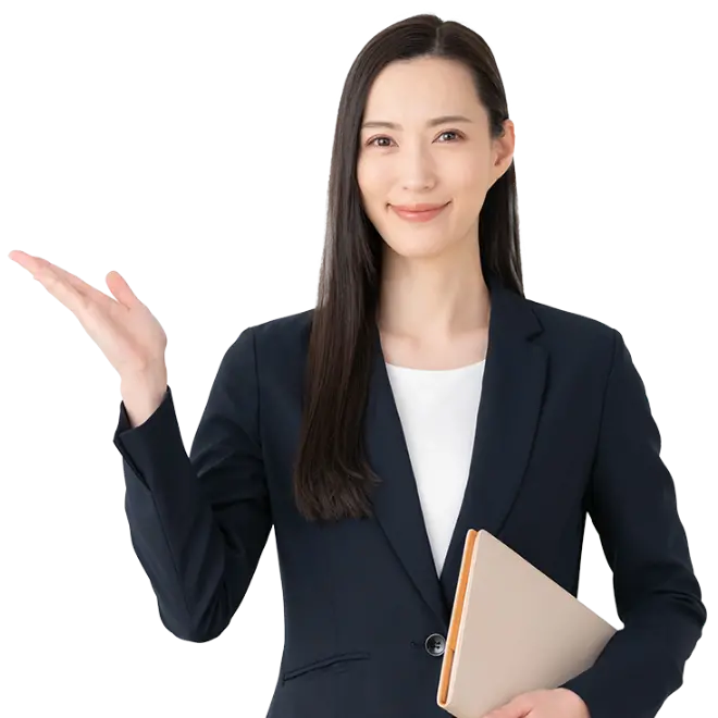 笑顔の女性