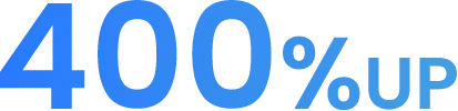 400%up